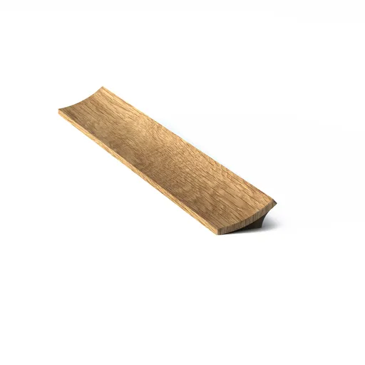 Oak Flat curved cabinet handles